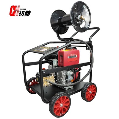 Car washing machine – Machine High-Power Cleaning Machine Commercial - 196f-gasoline-flashlight-integrated-with-hose-reel-battery-not-included