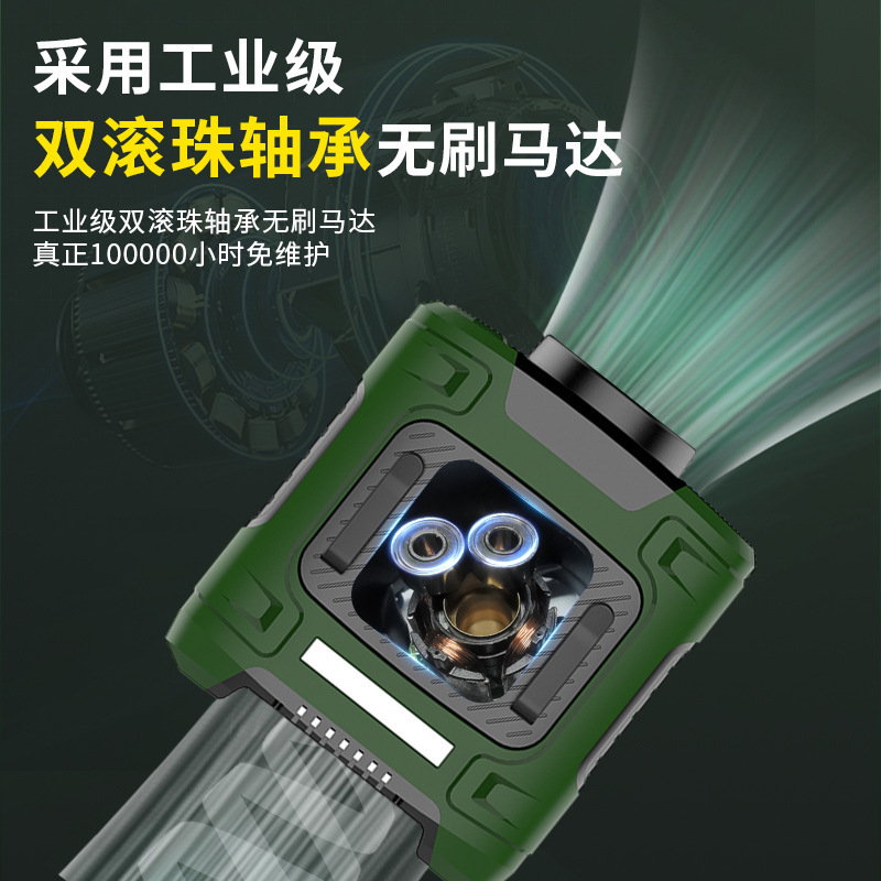跨境新款挂腰风扇多功能便携式随身小空调户外地露营挂腰小风扇|undefined