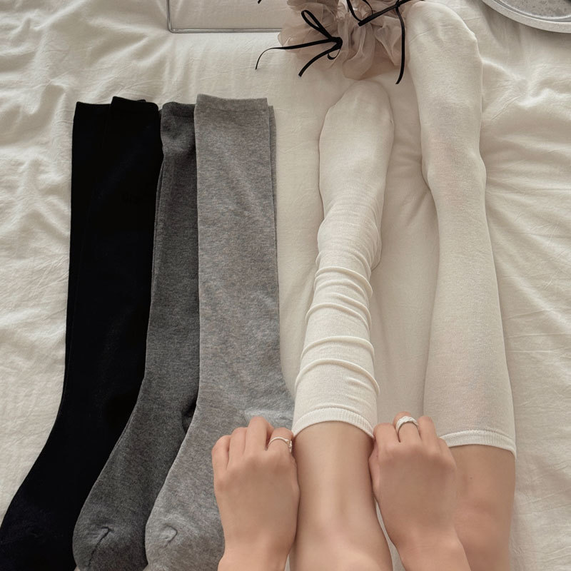 2026 Spring and Summer New Solid Color Seamless Flat Calf Socks, Trendy Slim Thin Style Slouch Socks, Women's Cotton Socks 2026 Spring and Summer New Solid Color Seamless Flat Calf Socks, Trendy Slim Thin Style Slouch Socks, Women's Cotton Socks