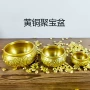办公室铜制金色元宝聚宝盆