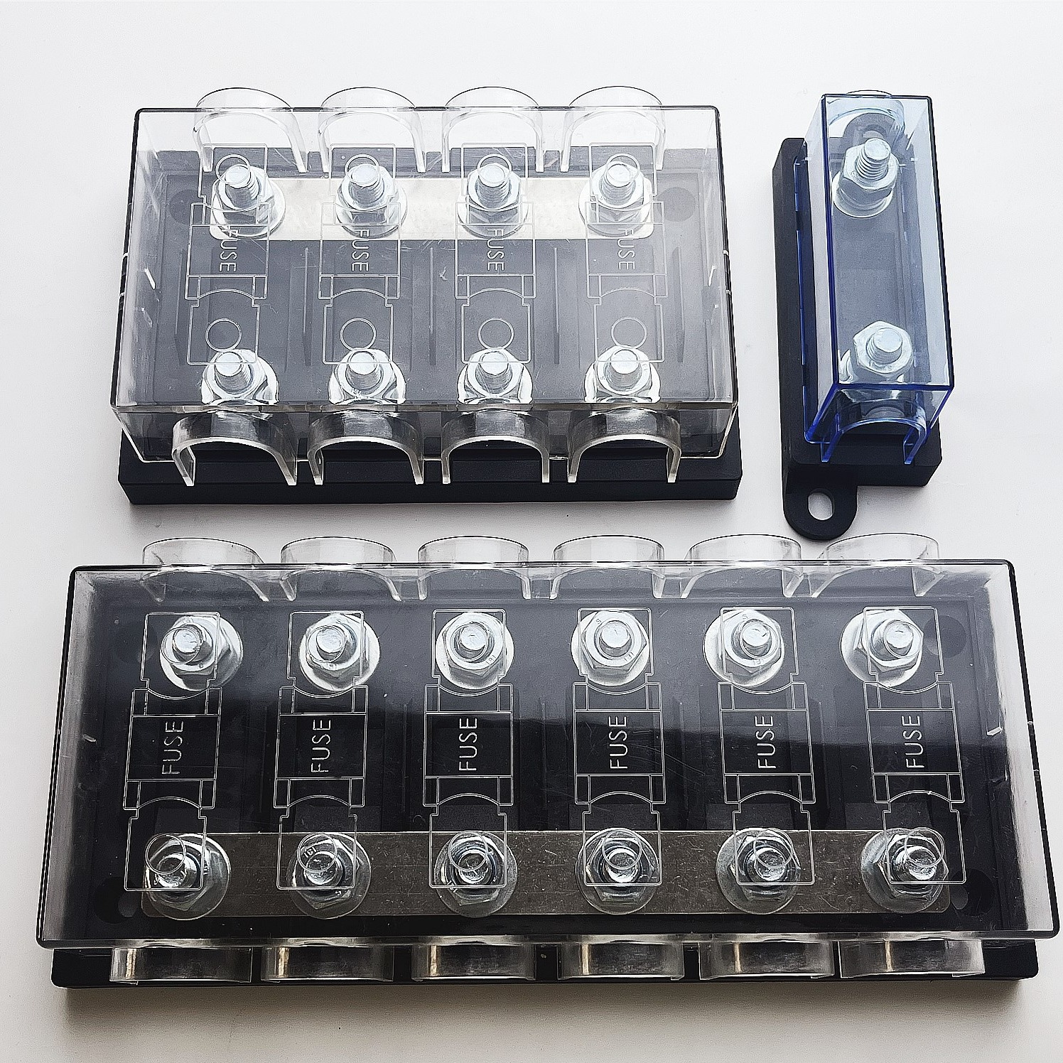 货车房车改装电瓶保险叉栓保险片保险盒慢熔保险丝100A-200A-300A