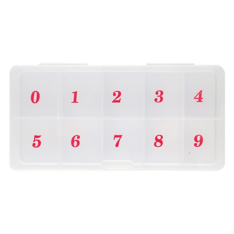 Manicure 100 Pieces, 500 Pieces, 1000 Pieces, Empty Box, Nail Piece Jewelry Storage Box, 28 Compartments Packaging Box, 12 Compartments, Independent Lid Opening