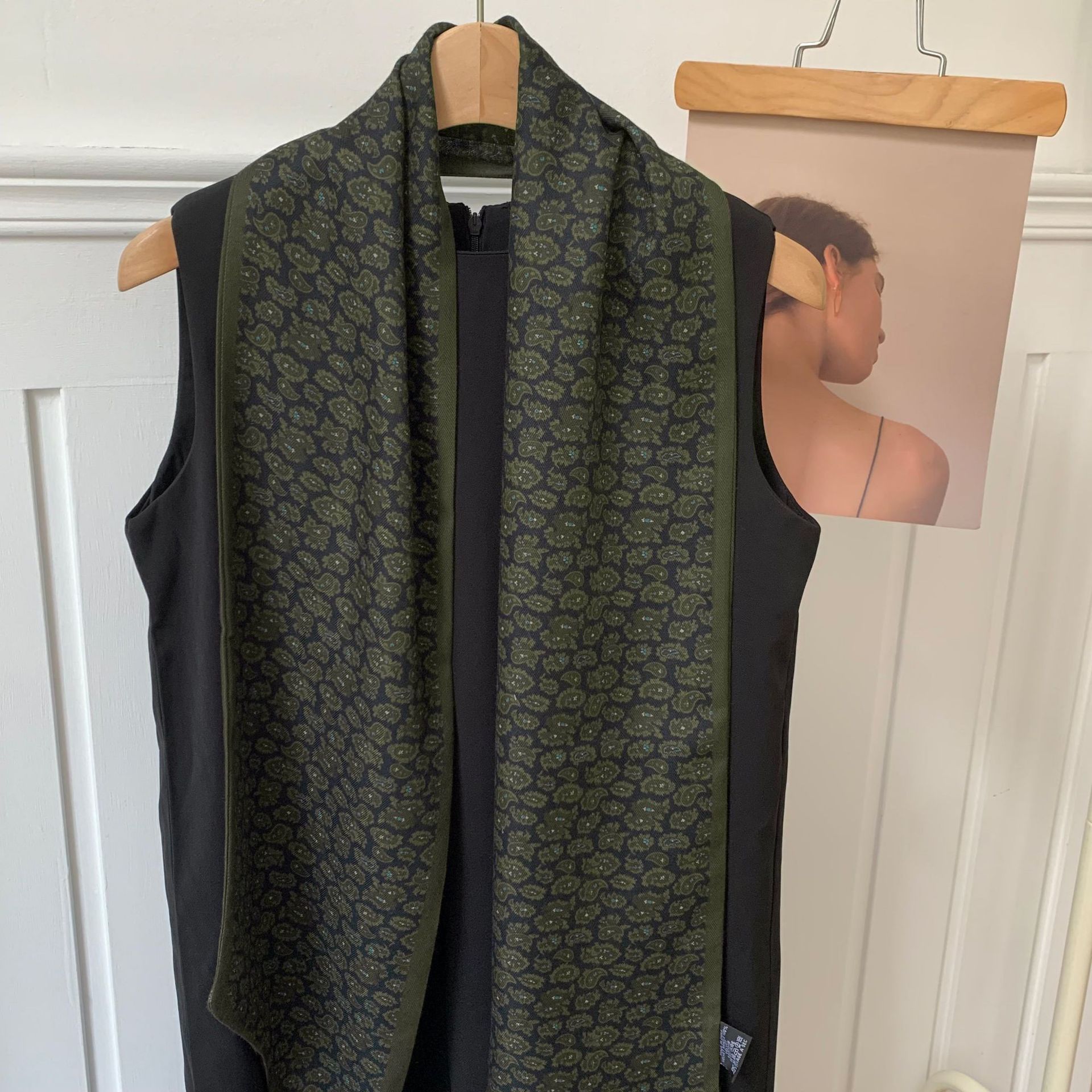 Pañuelo de seda, tira larga, sentido avanzado, nuevo estilo, bufanda pequeña para el cuello, pañuelo floral, cinturón de decoración literaria de todo fósforo pastoral femenino de verano