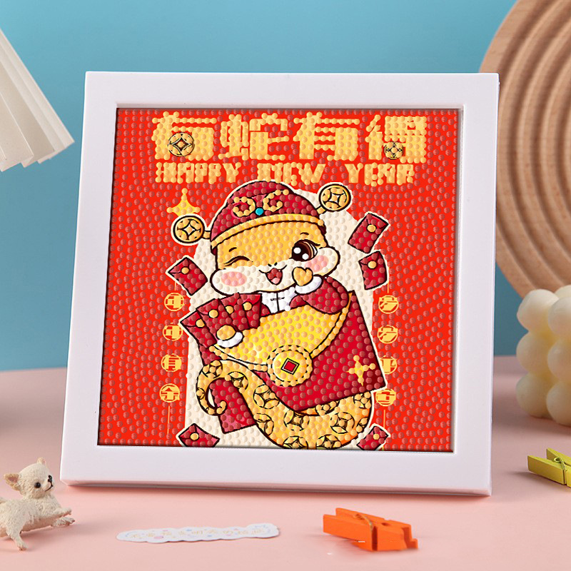 Diamante infantil DIY hecha a mano con material de marco paquete de dibujos animados Sanliou pegatinas de diamante regalo al por mayor pinturas de mampostería