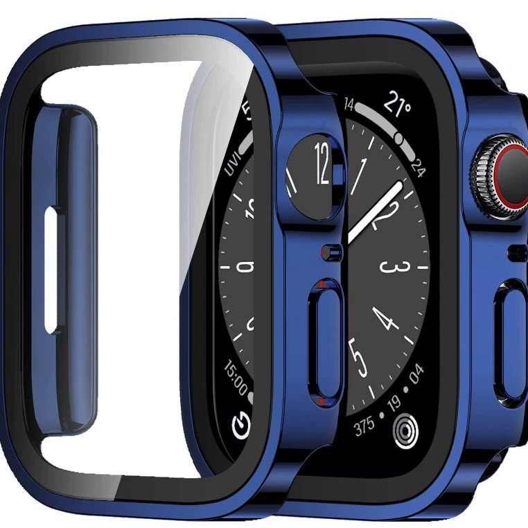 Совместимый корпус защитный чехол для Apple iWatch8/7-ого поколения, водонепроницаемый и матовый, интегрированная защита, прямые края SE654
