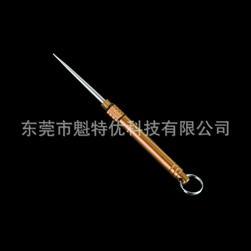 Integrado creativo palillo de dientes portátil fruta recoger Acero inoxidable al aire libre camping herramienta esencial letras