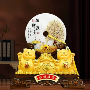 Xia Hua's Business Is Booming, Fortune Tree, Lucky Cat Ornaments, Office Shop Cashier Decoration Crafts Opening Gift