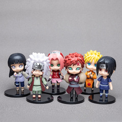 第二世代 6種類 NARUTO アニメ 日向ヒナタ ナルト 木の葉忍者 アナハイト Qバージョン 粘土フィギュア