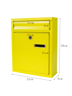 Customized Graphic and Text Letter Box, Rainproof Mailbox, Wall-Mounted Outdoor Small Opinion Box, Creative Lockable Mailbox