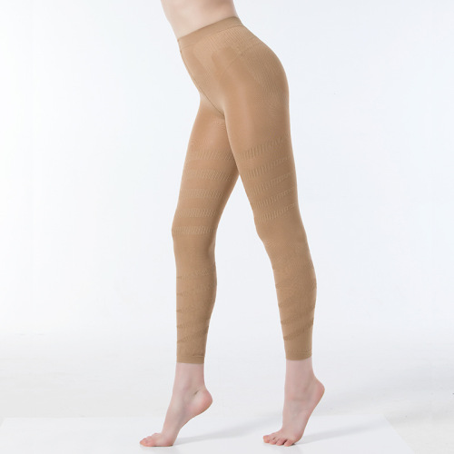 Spring and Autumn Pantyhose Bottoming Nine-Point Pants Slimming Legs and Tummy Control Women's High-Elastic Compression Stockings Body Shaping, Buttocks Lifting and Body Beautifying K01