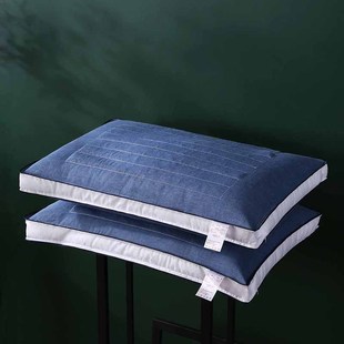 Five-star hotel cotton washed cotton buckwheat pillow core flowers and plants neck protection pillow single quilted shaped pillow wholesale