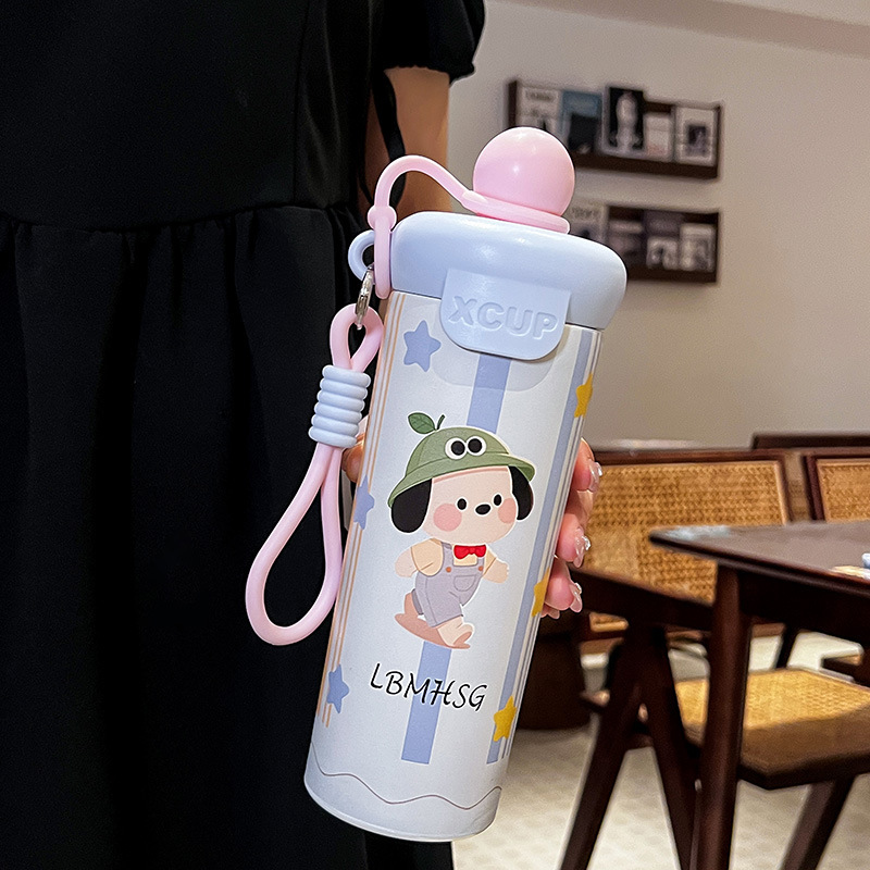 見栄えの良いフローティングボール断熱カップ、大容量の316ステンレス鋼の女の子用コーヒーカップ、かわいいポータブルアウトドアポータブルカップ|undefined