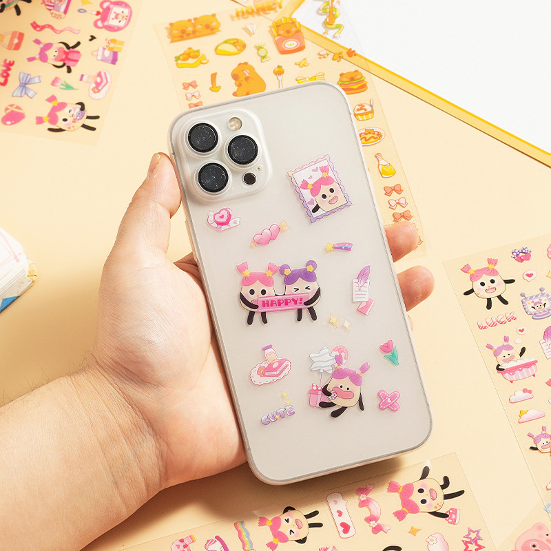 Kapibara pegatinas impermeables transparentes para mascotas diy libro de mano diario decoración papelería pegatinas pequeñas gordo patata pegatinas