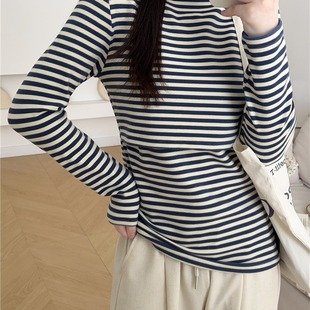 Autumn and winter double-sided sanding warm high collar lift base tide mother nursing moon clothing home clothing top 2317
