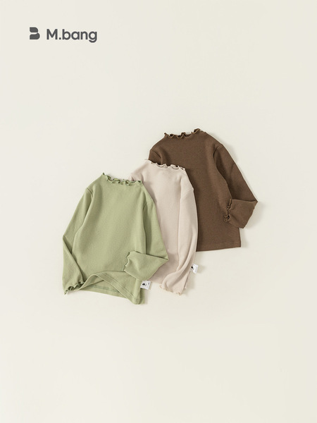 Children's base body-friendly solid color long-sleeve for boys