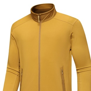 Bird Men's Spring and Autumn New Solid Color Collar Fleece Long Sleeve Jacket