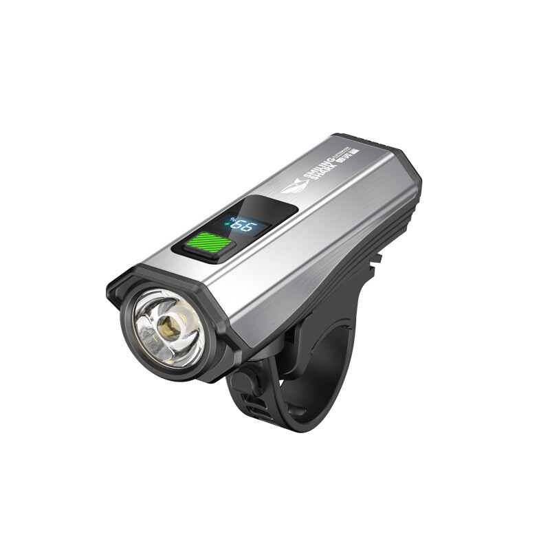 New high-brightness bicycle front light for outdoor night riding, electric bike light, lighting equipment with battery level display, long-lasting charge New high-brightness bicycle front light for outdoor night riding, electric bike light, lighting equipment with battery level display, long-lasting charge