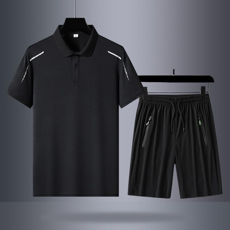 Negro (manga corta + pantalones cortos)