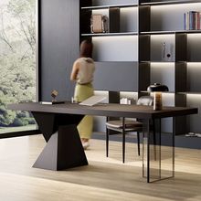 简约现代办公桌写字台书房电脑桌设计师意式极简书桌时尚办公新品