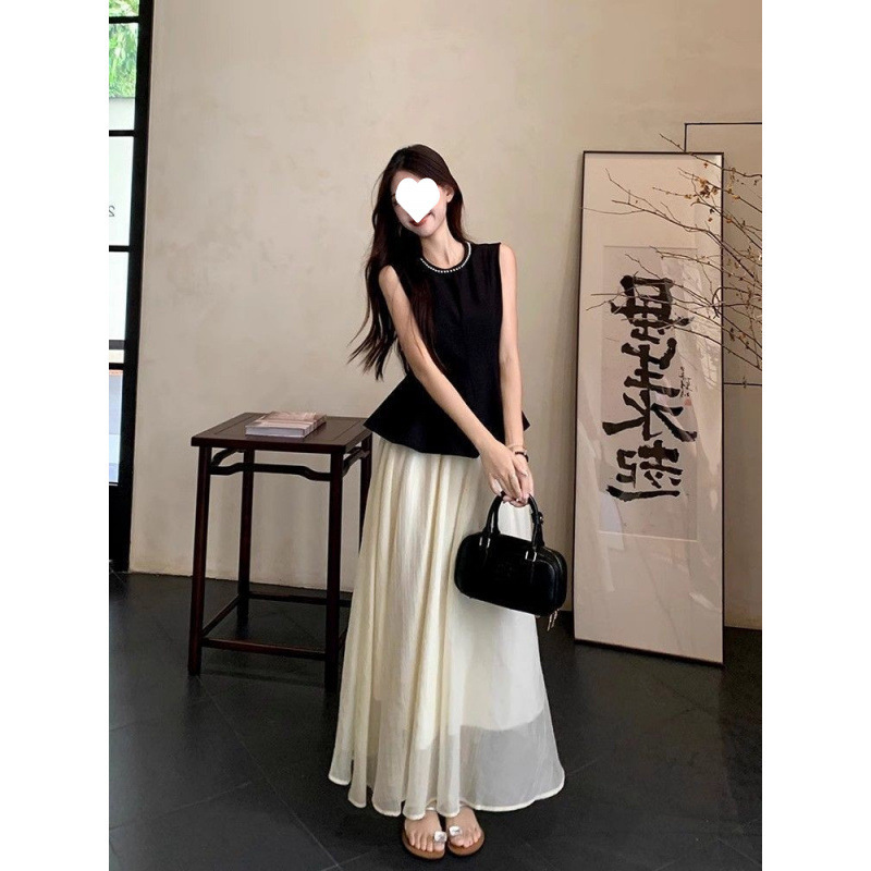 夏服、気質、韓国風ソルト系、軽くて大人っぽい、今年人気の美しいスカート、ツーピーススーツのセット|undefined
