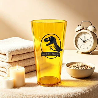 单层透明车载塑料水杯杯架适配稳固便携提绳耐高温杯