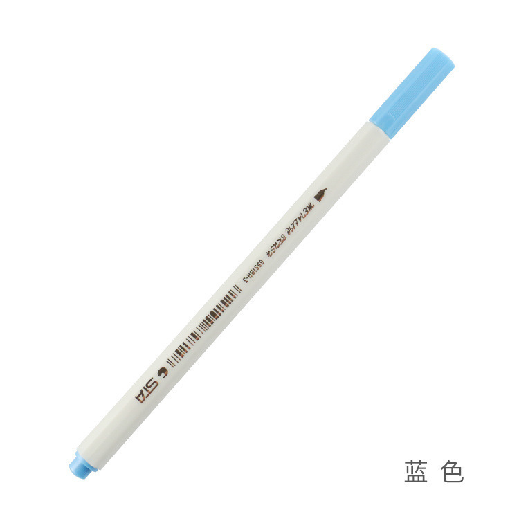 Sta 6551BR suave cabeza de metal pluma marcador álbum DIY pluma de escritura cepillo de la cabeza de color pintura cepillo