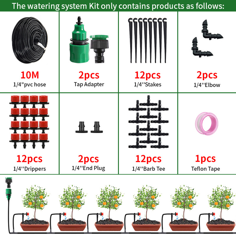 Juego de gotero de 10 m 12 ocho orificios