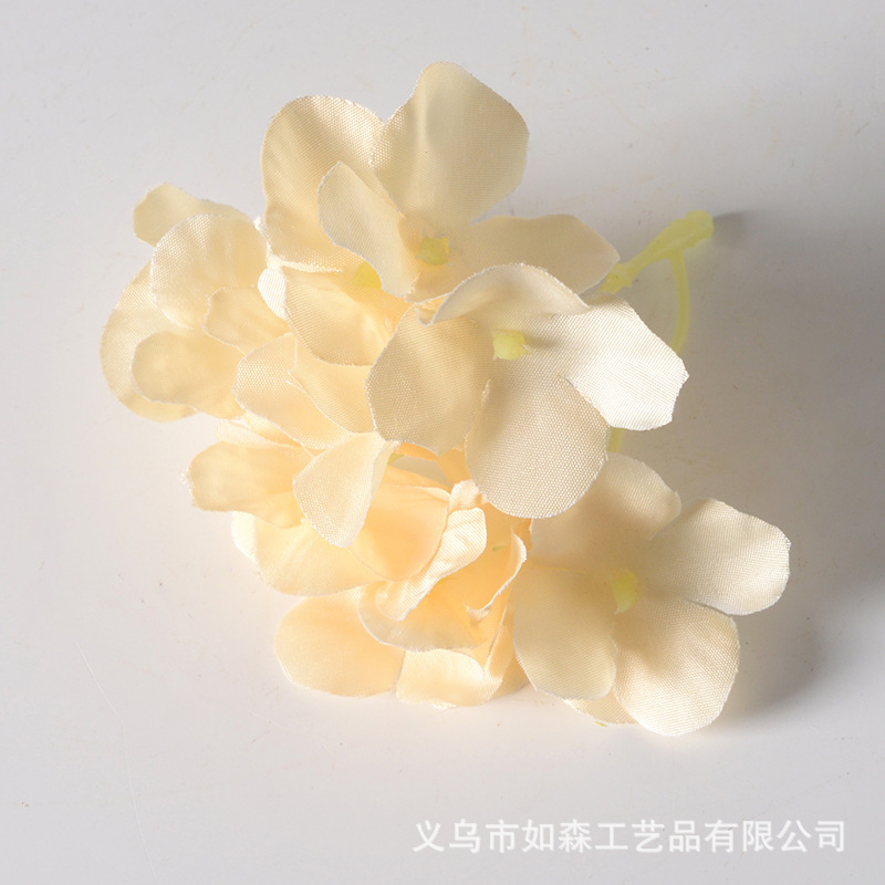 DIY アジサイヘッド模擬花花びらヘアピン頭飾りアクセサリー結婚式家の装飾花造花撮影小道具|undefined