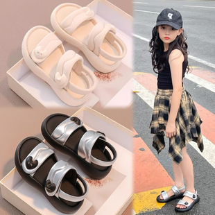 Girls Sandals 2025 New Summer Popular Children's Sports Sandals Fashionable Girls Shoes Summer Style Big Children Students