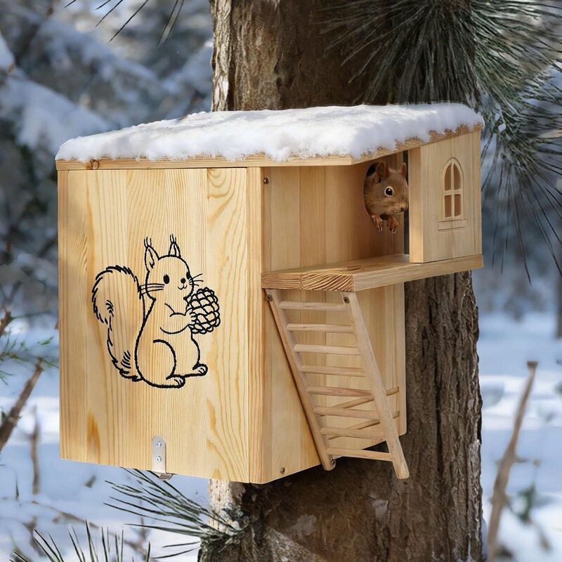 Cross-Border Variety of Solid Wood Squirrel Nests, Hanging Nesting Boxes, Breeding Boxes, Warm Outdoor Nest Houses, Squirrel Nests Cross-Border Variety of Solid Wood Squirrel Nests, Hanging Nesting Boxes, Breeding Boxes, Warm Outdoor Nest Houses, Squirrel Nests