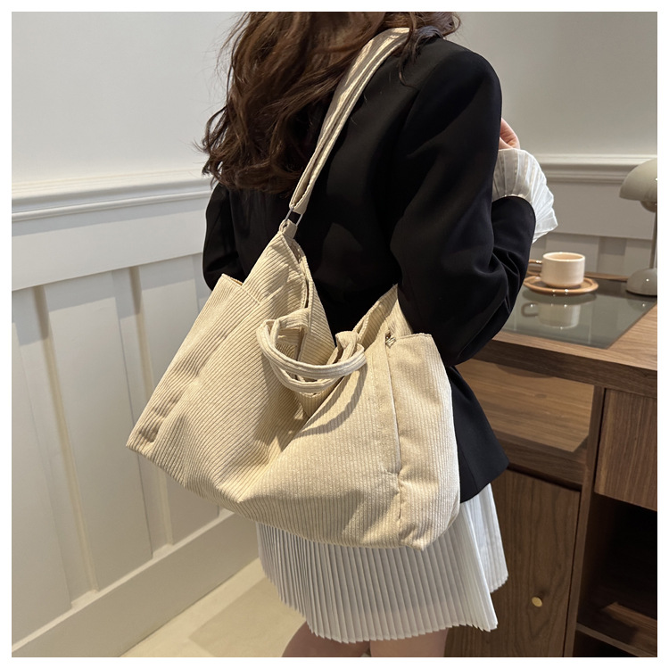 1083g Weight Synthetic Leather Lining Material Zipper Closure Type Single Shoulder Strap, Top Handle Strap Type Shoulder Bag, Handbag, Crossbody Bag Bags Type Daily Occasion corduroy Material Solid Color Pattern All Seasons Season Women's Gender Basic Style Square Shape Medium Size Women's Medium Corduroy Solid Color Basic Square Zipper Shoulder Bag Handbag Crossbody Bag 7