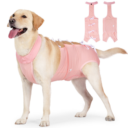 Pet Hospital Dog Spay Neutering Recovery Suit for Medium to Large Dogs, Easy to Wear and Remove Dog Belly Band