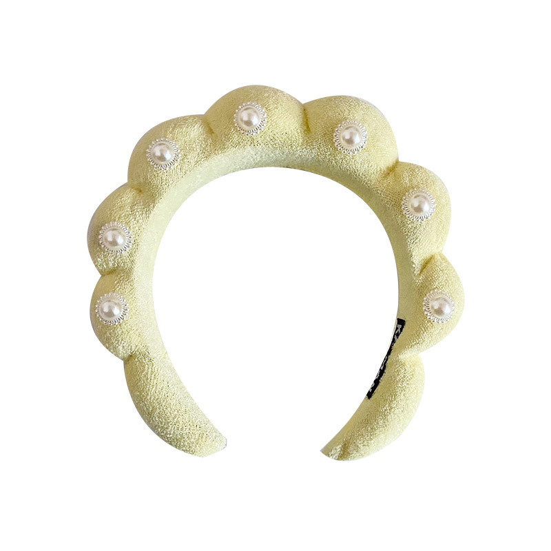 Cross-border e-commerce girasol rhinestone diadema alta Cráneo superior giro diadema hembra belleza headwear toalla paño vintage accesorios para el cabello