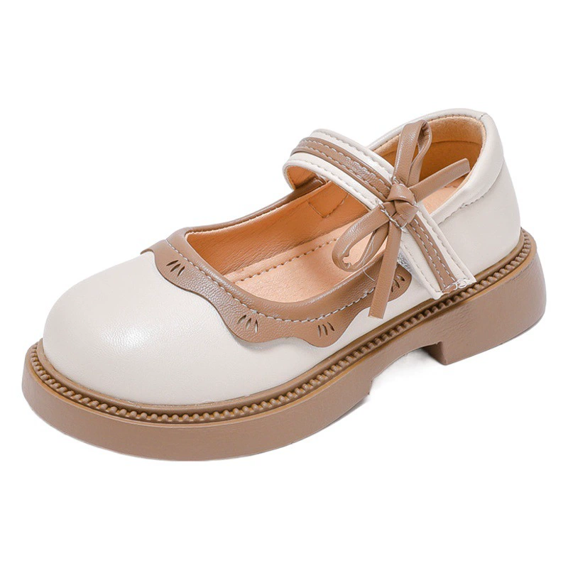 Детские туфли-принцессы осень 2025, новые кожаные туфли для девочек, модные осенние туфли для детей постарше, лоферы.