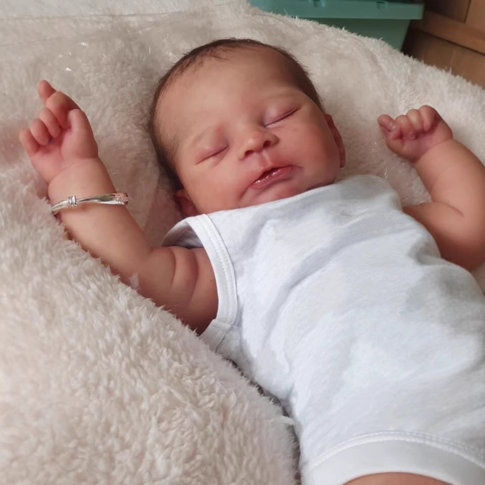 19 pulgadas muñeca de simulación de bebé re-nacido Timothy nuevo bebé suministro transfronterizo una venta