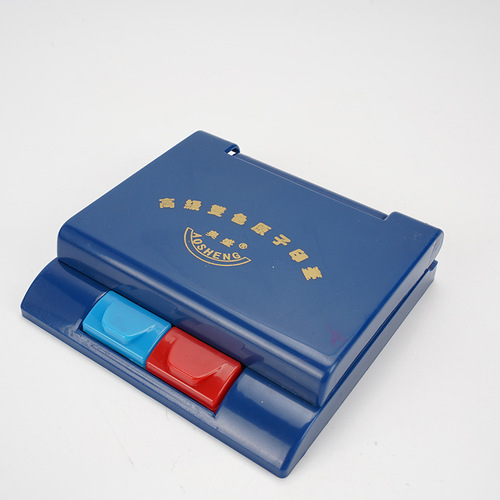 Wholesale 1028 Semi-automatic Red and Blue Double Color Fast-Drying Ink Pad Financial Office Fingerprint Seal Ink Inkstick Ink Pad Sealing