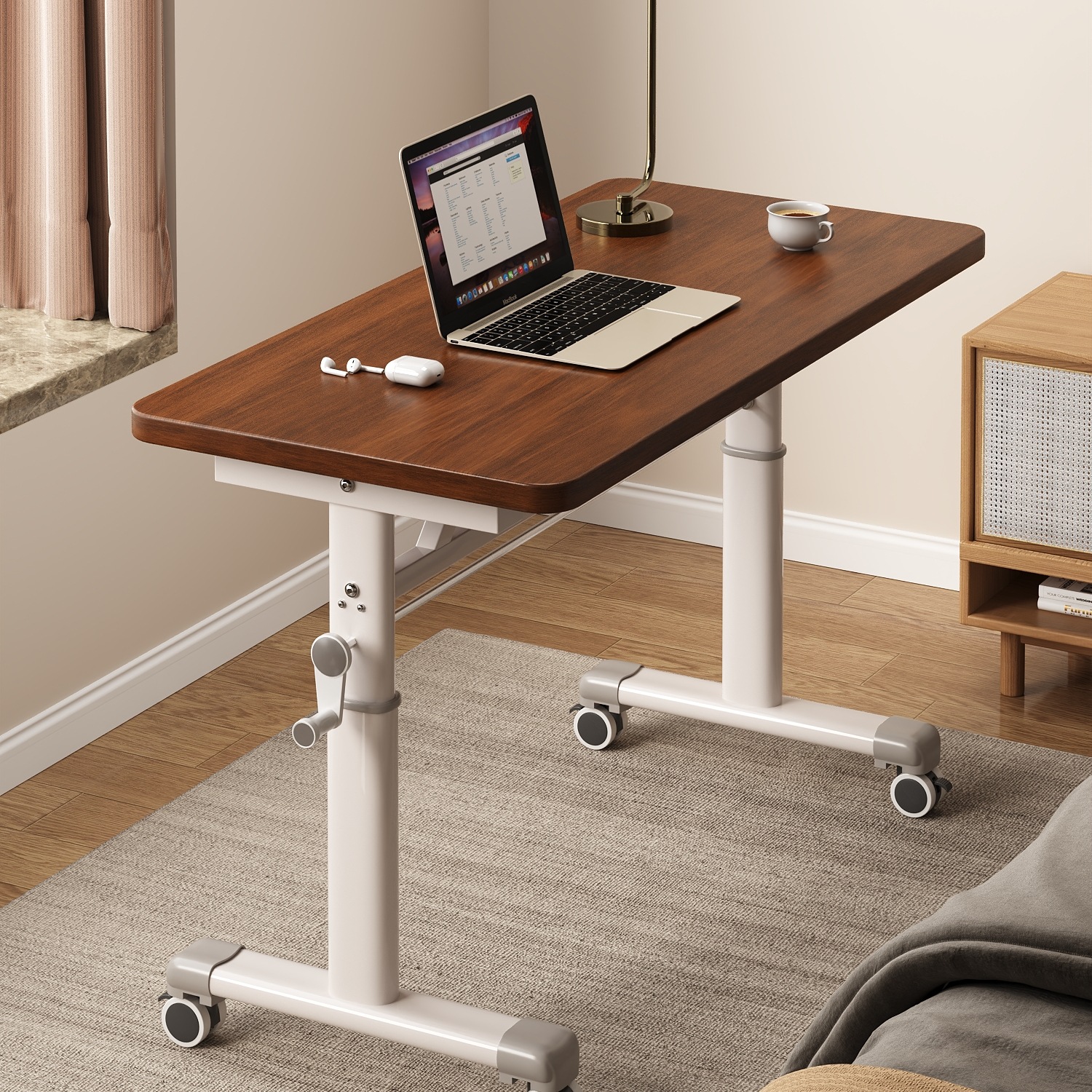 Bedside Table Movable Lift Table Computer Table Bedroom Home Small Table Rental House Simple Desk Office Desk