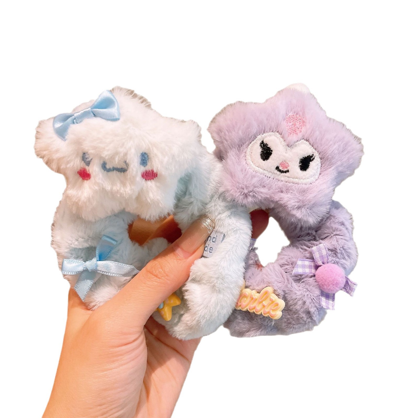 Nuevos niños de peluche collar de bocado niñas lindas muñecas de dibujos animados correa de elasticidad para bebés Galerie Lomi cuerda decorada al por mayor