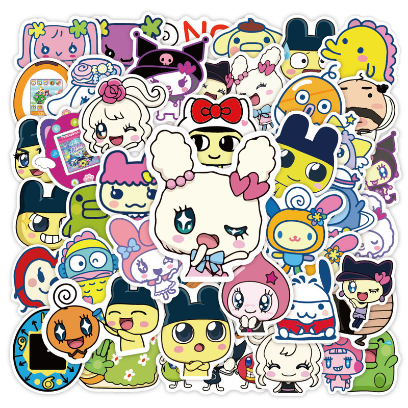 50 たまごっちステッカー漫画落書きかわいい携帯電話ステッカー水カップ DIY 装飾コンピュータステッカー|undefined