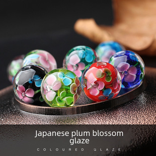Glowing accessory, accessories, handle, necklace, round beads, handmade