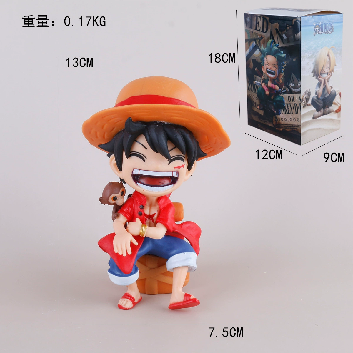 One Piece Q Версия Огненный кулак Лuffy Ace Три тысячи миров кимоно Юката фигурка Льюк модель украшение