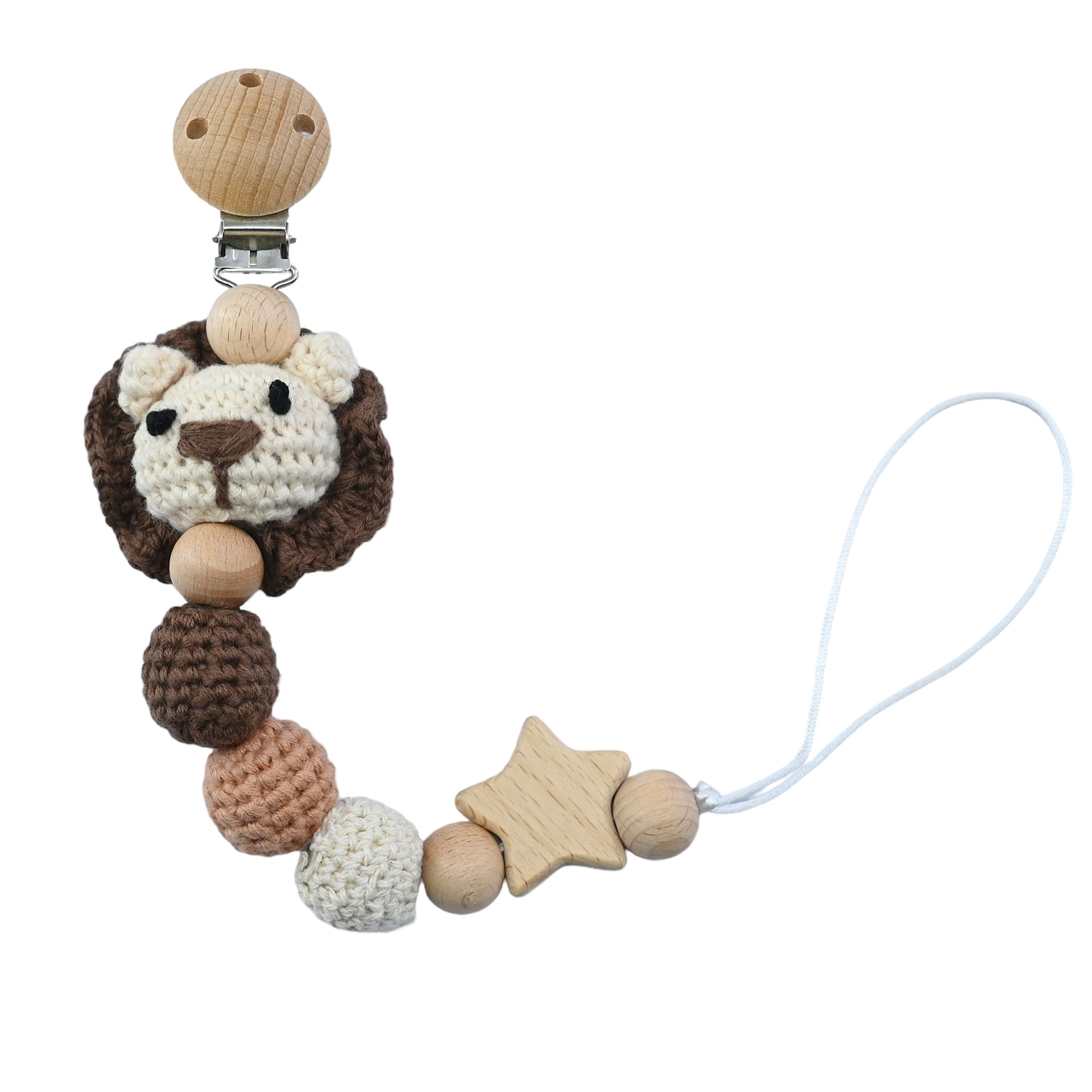 Nuevos animales de dibujos animados diy cadena de tetina de látex para bebés acariciar clip de tetina de goma