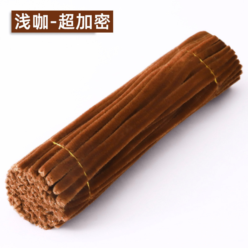 カラフルな超密ツイストスティック手作りdiy材料メーカー卸売りマカロンツイストスティック太字子供手作り|undefined