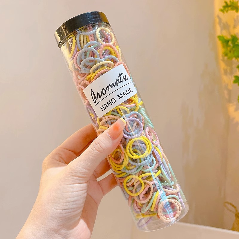 La banda de goma de la banda del pelo del bebé del verano de los niños tamaño pequeño del pelo no daña el pelo banda de goma elástica cuerda del pelo de las muchachas accesorios del pelo