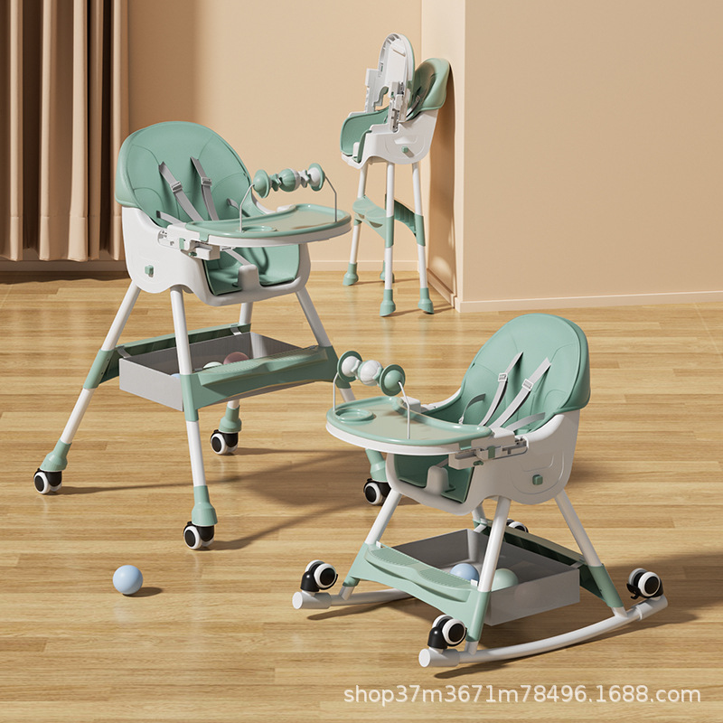 Silla de comedor para bebés, silla plegable multifuncional para bebés, mesa de comedor para bebés portátil, asiento para niños