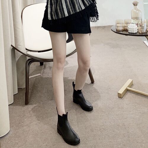 Cross-border fashion Chelsea short boots women's elastic rain boots Martin boots anti-slip water boots rain boots adult clogs 