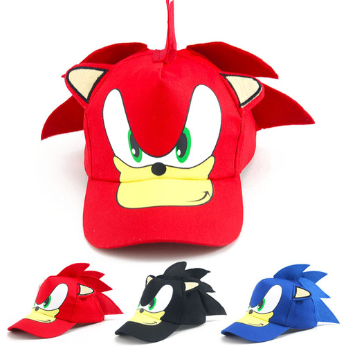 European and American hot-selling Sonic the Hedgehog Sonic children's baseball cap spring new boys and girls duck cap wholesale