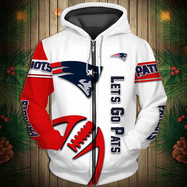 Cross-Border Autumn and Winter New Nfl32 Team Cardigan 3D Digital Printing Men's Zip-Up Hooded Sweatshirt Jacket Cross-Border Autumn and Winter New Nfl32 Team Cardigan 3D Digital Printing Men's Zip-Up Hooded Sweatshirt Jacket
