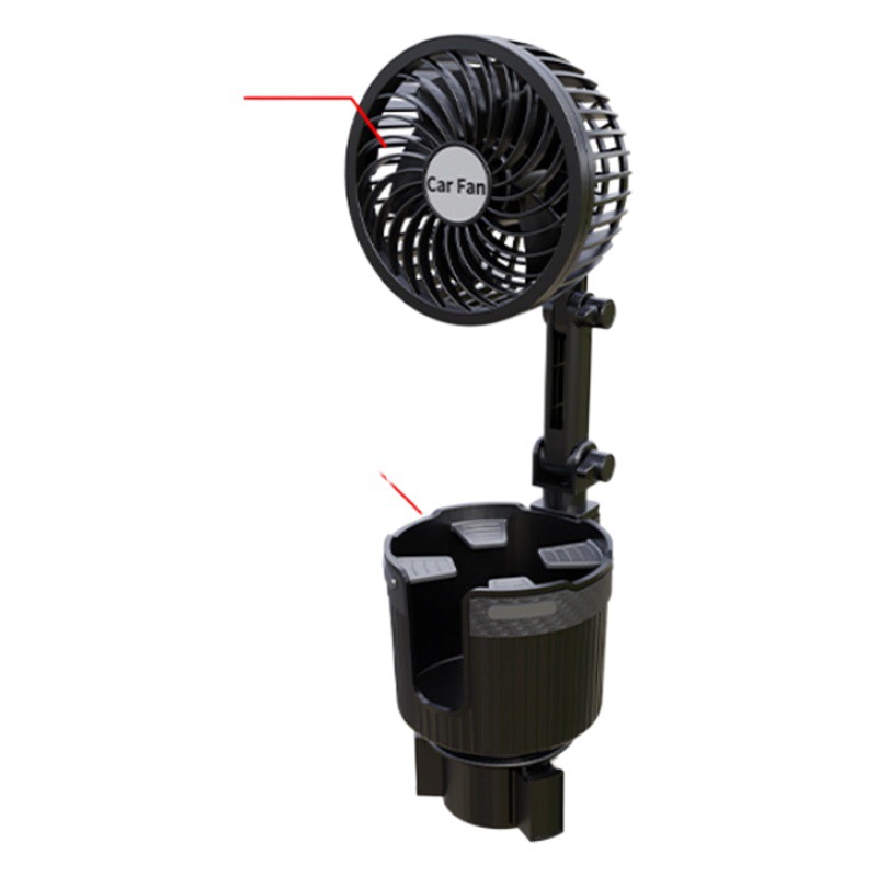 Suministros para coche, nuevo soporte para vasos, ventilador, termo de cuatro pulgadas, portavasos, camión grande, furgoneta, ventilador para coche