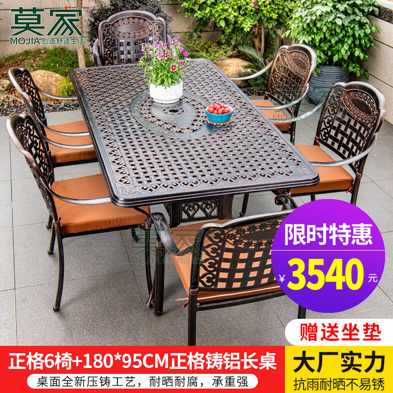 정주 의자: 61 [180*95CM Zhengge 주조 알루미늄 긴 테이블] 뜨거운 판매 돈